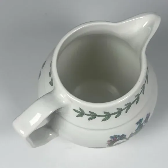 Portmeirion Botanic Garden Forget Me Not 5" Staffordshire Pitcher Jug 24oz chip - Picture 5 of 8